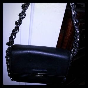 Michael Kors leather purse with silver